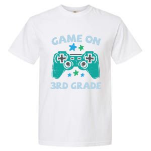 Gaming Game On 3Rd Grade Third First Day School Gamer Gift Garment-Dyed Heavyweight T-Shirt