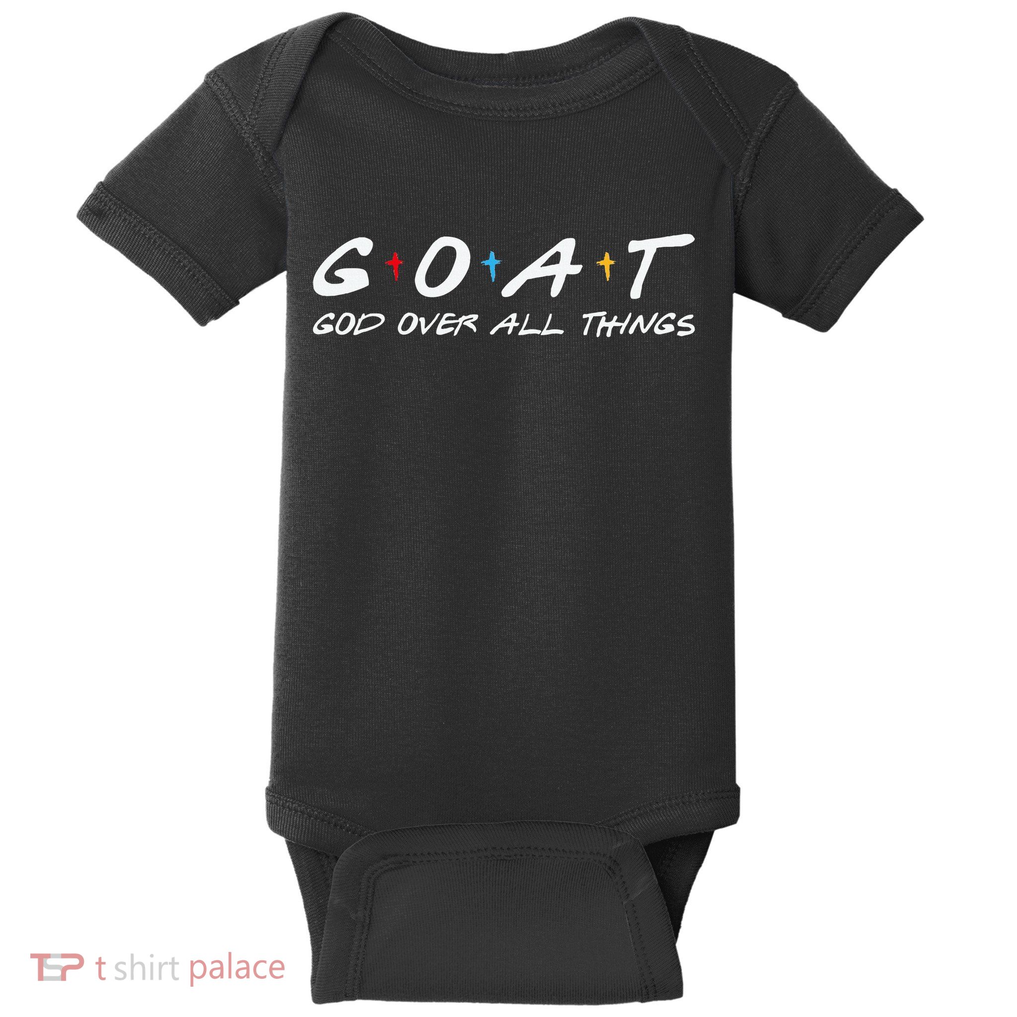 Goat God Over All Things Funny Baby Bodysuit