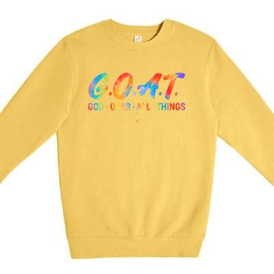 Goat God Over All Things Premium Crewneck Sweatshirt