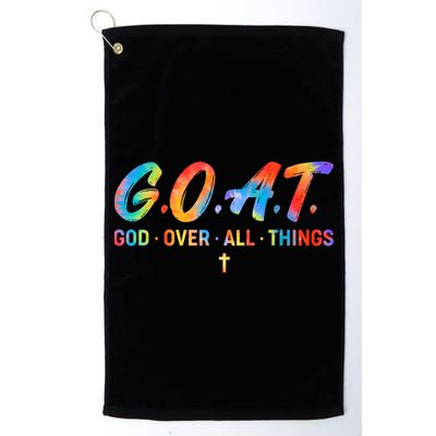 Goat God Over All Things Golf Towel