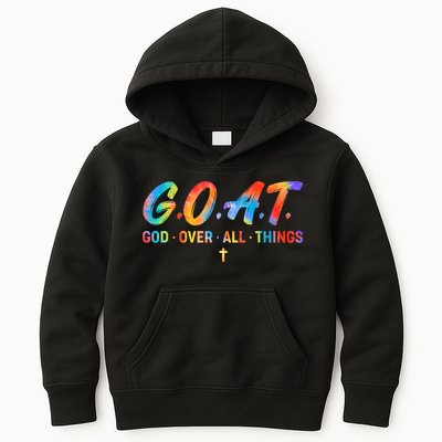 Goat God Over All Things Kids Hoodie