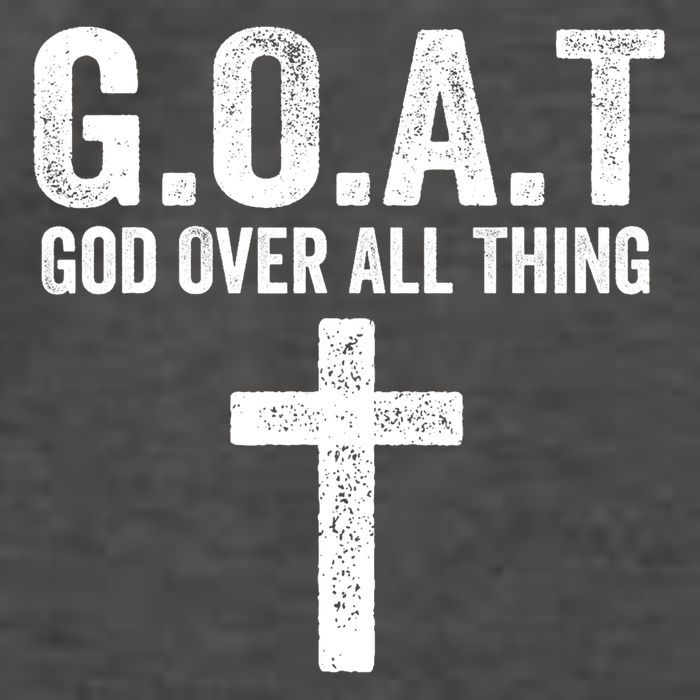 G.O.A.T God Over All Thing Christian Gifts Cross Faith Vector Backpack