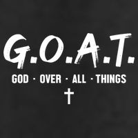 G.O.A.T God Over All Things Cross Christian Faith Adult Drive Performance Visor