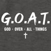 G.O.A.T God Over All Things Cross Christian Faith Vector Backpack