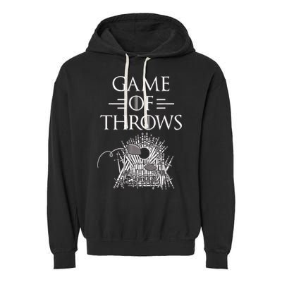 Great Game Of Throws Cornhole Bean Bag Toss Garment-Dyed Fleece Hoodie