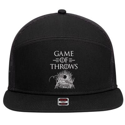 Great Game Of Throws Cornhole Bean Bag Toss 7 Panel Mesh Trucker Snapback Hat