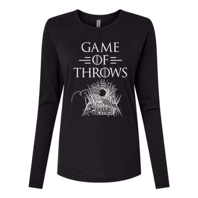 Great Game Of Throws Cornhole Bean Bag Toss Womens Cotton Relaxed Long Sleeve T-Shirt