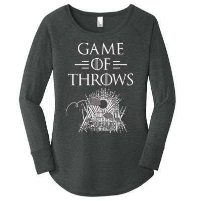 Great Game Of Throws Cornhole Bean Bag Toss Women's Perfect Tri Tunic Long Sleeve Shirt