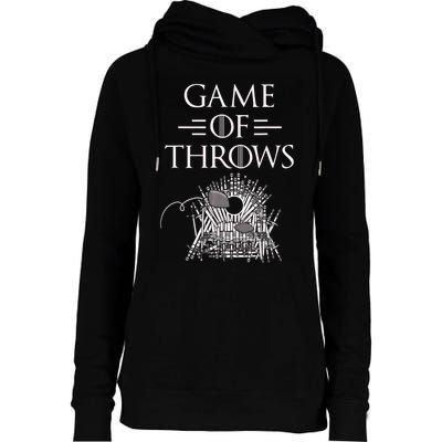 Great Game Of Throws Cornhole Bean Bag Toss Womens Funnel Neck Pullover Hood