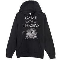 Great Game Of Throws Cornhole Bean Bag Toss Premium Pullover Hoodie