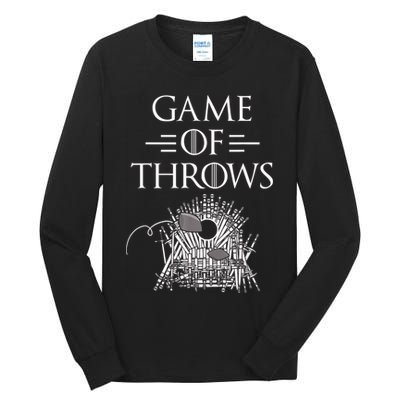 Great Game Of Throws Cornhole Bean Bag Toss Tall Long Sleeve T-Shirt