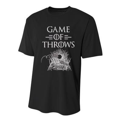 Great Game Of Throws Cornhole Bean Bag Toss Youth Performance Sprint T-Shirt