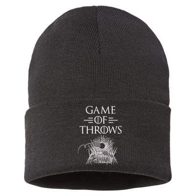 Great Game Of Throws Cornhole Bean Bag Toss Sustainable Knit Beanie