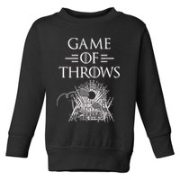 Great Game Of Throws Cornhole Bean Bag Toss Toddler Sweatshirt