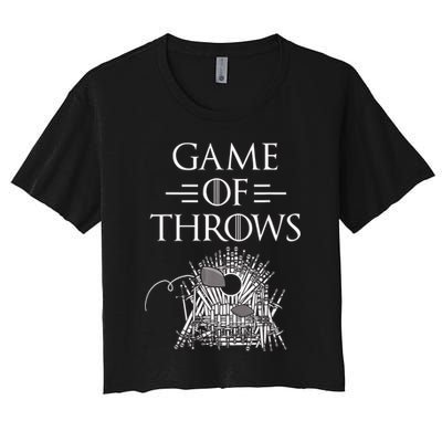 Great Game Of Throws Cornhole Bean Bag Toss Crop Top