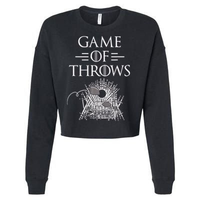 Great Game Of Throws Cornhole Bean Bag Toss Cropped Pullover Crew