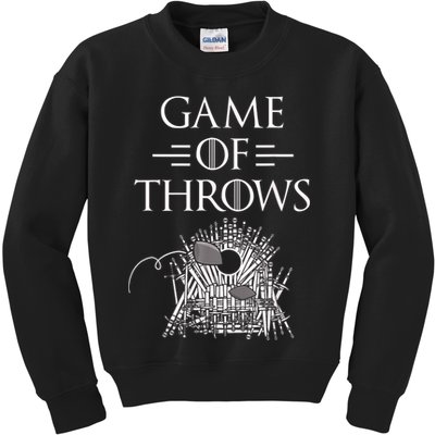 Great Game Of Throws Cornhole Bean Bag Toss Kids Sweatshirt