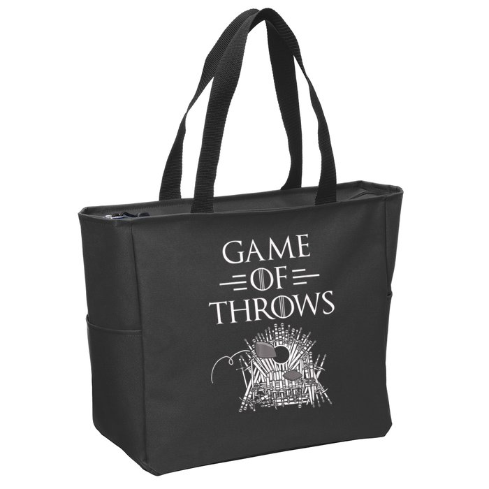 Great Game Of Throws Cornhole Bean Bag Toss Zip Tote Bag
