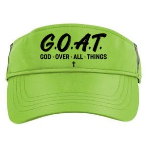 GOAT God Over All Things Adult Drive Performance Visor