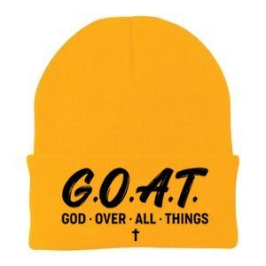 GOAT God Over All Things Knit Cap Winter Beanie