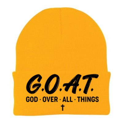 GOAT God Over All Things Knit Cap Winter Beanie