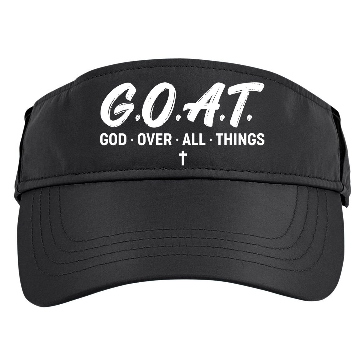 GOAT God Over All Things Adult Drive Performance Visor