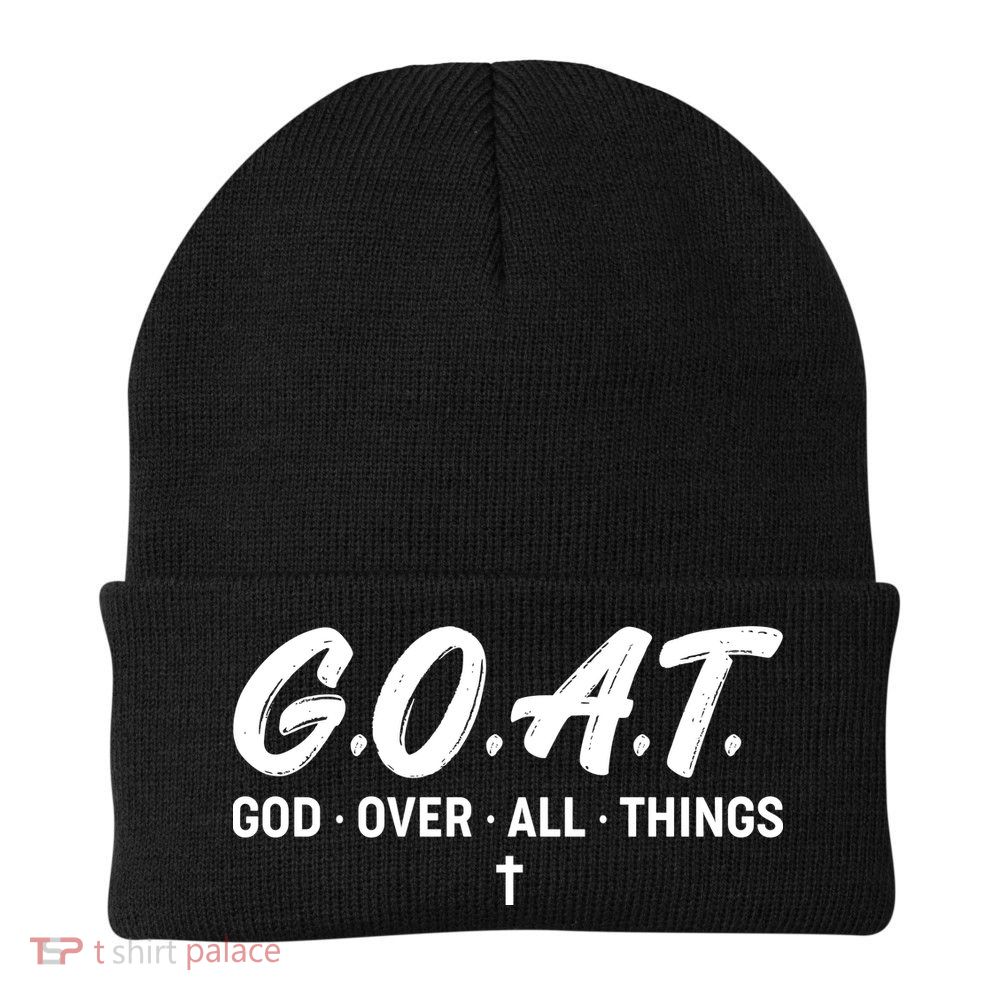 GOAT God Over All Things Knit Cap Winter Beanie