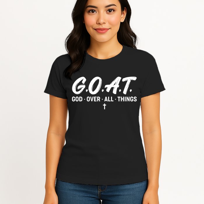 GOAT God Over All Things Womens T-Shirt