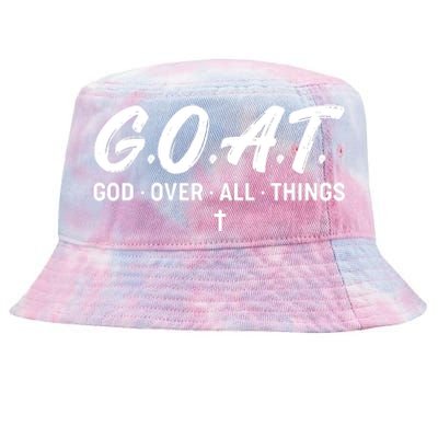 GOAT God Over All Things Tie-Dyed Bucket Hat