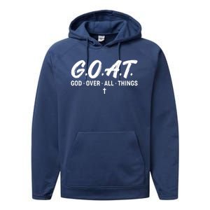 GOAT God Over All Things Performance Fleece Hoodie