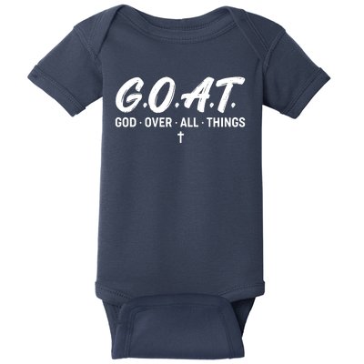 GOAT God Over All Things Baby Bodysuit