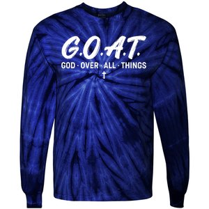 GOAT God Over All Things Tie-Dye Long Sleeve Shirt