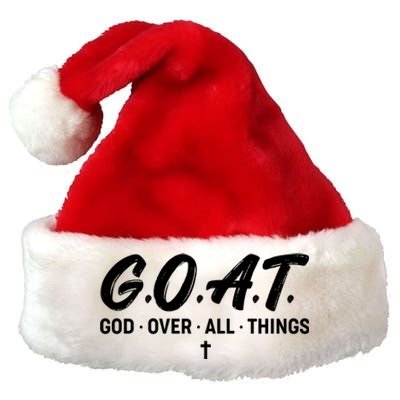 GOAT God Over All Things Premium Christmas Santa Hat