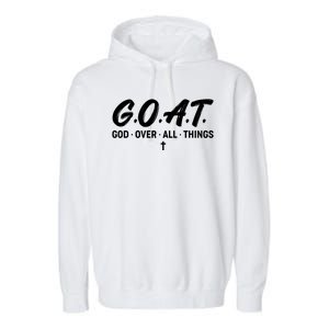 GOAT God Over All Things Garment-Dyed Fleece Hoodie