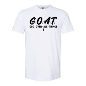 GOAT God Over All Things Softstyle CVC T-Shirt