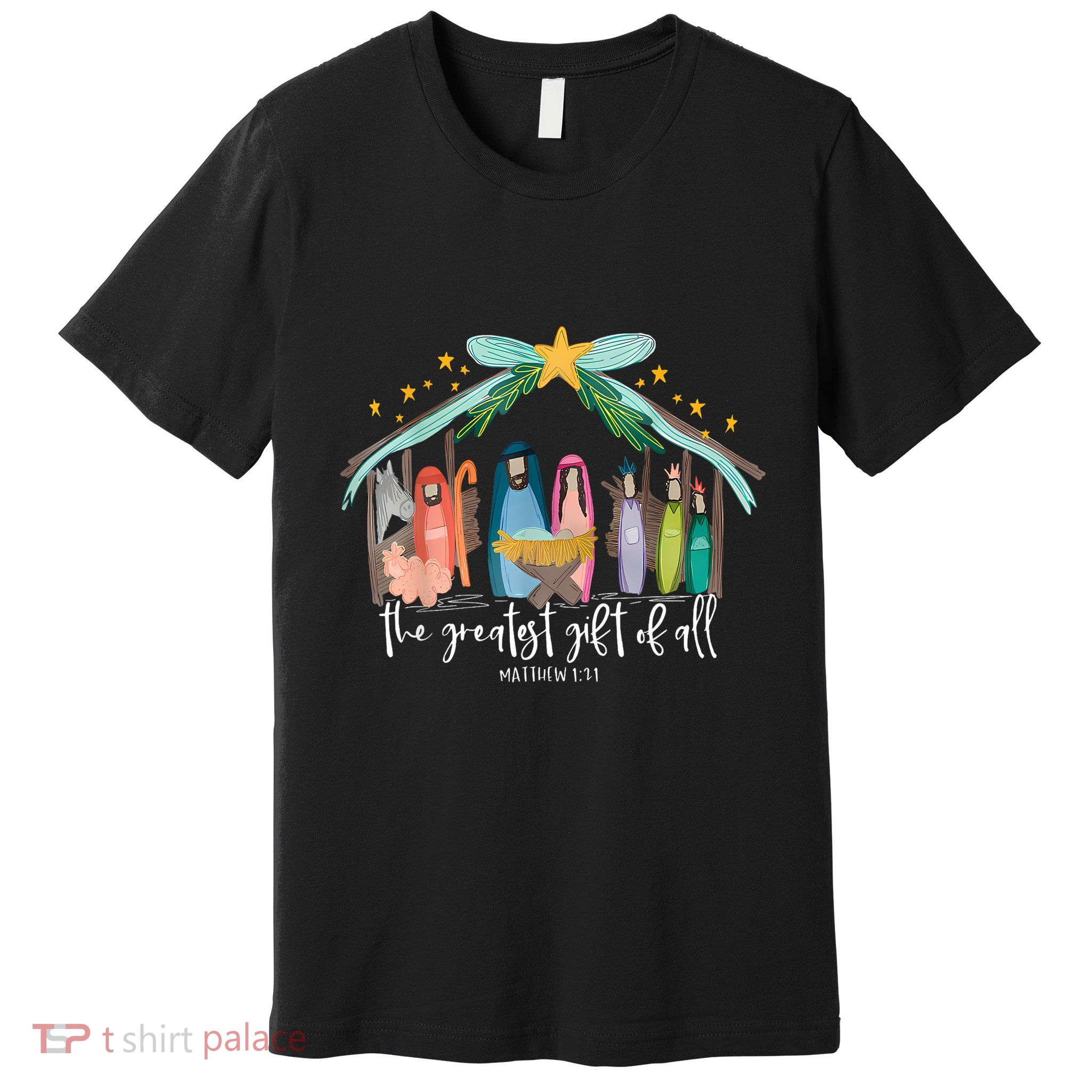 Greatest Gift Of All Jesus Christmas Christian Premium T-Shirt