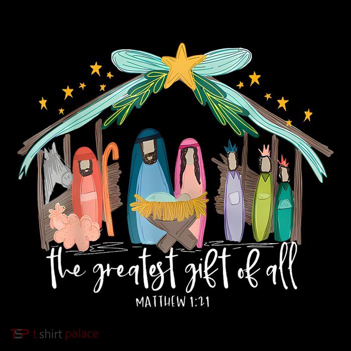 Greatest Gift Of All Jesus Christmas Christian Kids T-Shirt