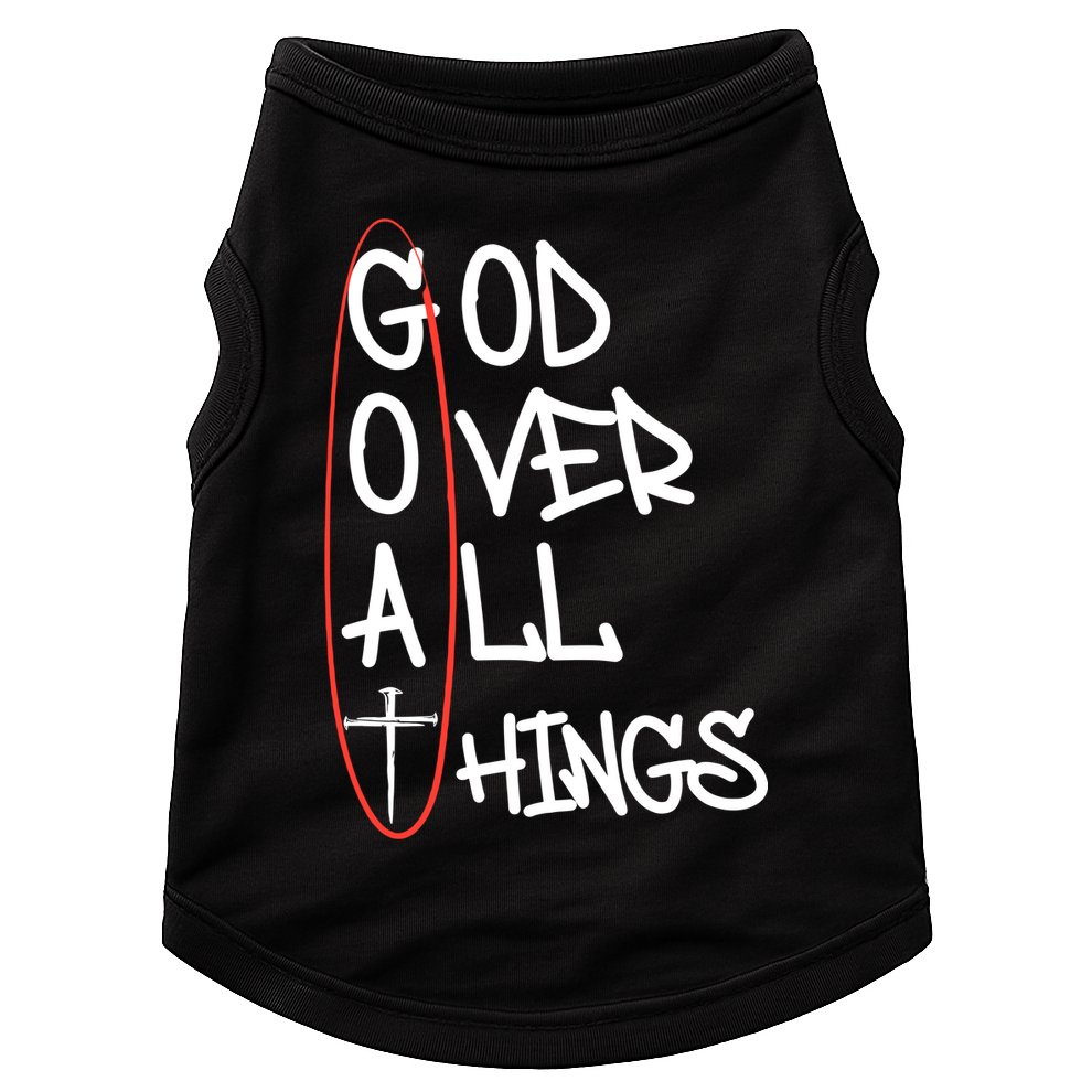Goat God Over All Things Faith Christian Doggie Tank