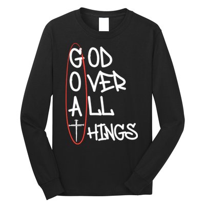 Goat God Over All Things Faith Christian Long Sleeve Shirt