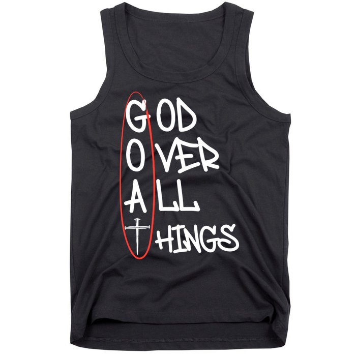 Goat God Over All Things Faith Christian Tank Top