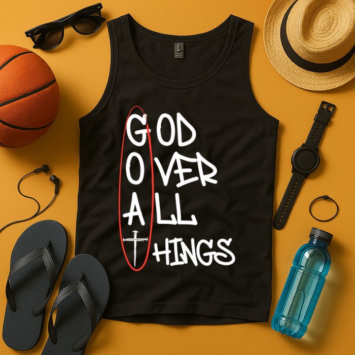 Goat God Over All Things Faith Christian Tank Top