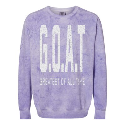 GOAT Greatest of All Time G.O.A.T Colorblast Crewneck Sweatshirt