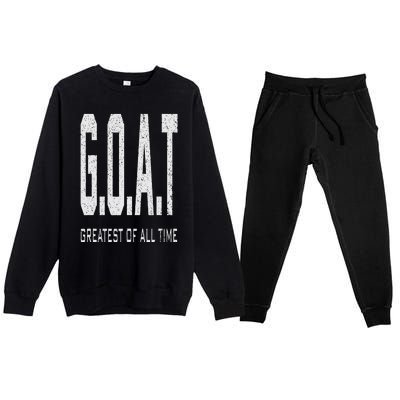 GOAT Greatest of All Time G.O.A.T Premium Crewneck Sweatsuit Set