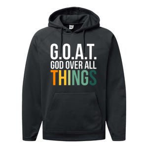 G.O.A.T. God Over All Things Performance Fleece Hoodie