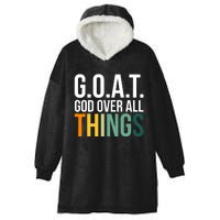 G.O.A.T. God Over All Things Hooded Wearable Blanket