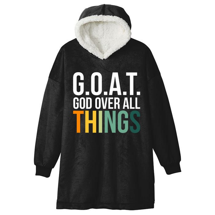 G.O.A.T. God Over All Things Hooded Wearable Blanket