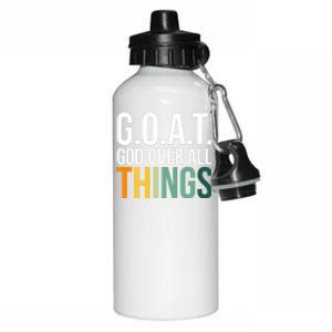 G.O.A.T. God Over All Things Aluminum Water Bottle