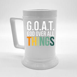 G.O.A.T. God Over All Things Beer Stein