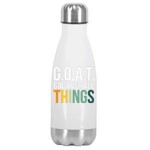 G.O.A.T. God Over All Things Stainless Steel Insulated Water Bottle