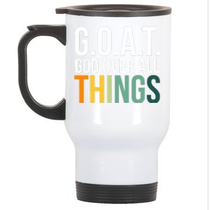 G.O.A.T. God Over All Things Stainless Steel Travel Mug